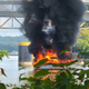 Photos show large boat fire on Allegheny River 