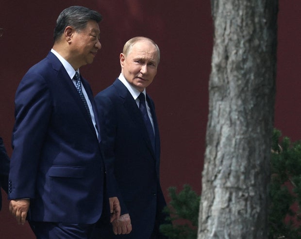 Russian President Vladimir Putin meets with Chinese President Xi Jinping in Beijing 