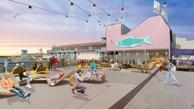 proposed Fisherman's Wharf public plaza 