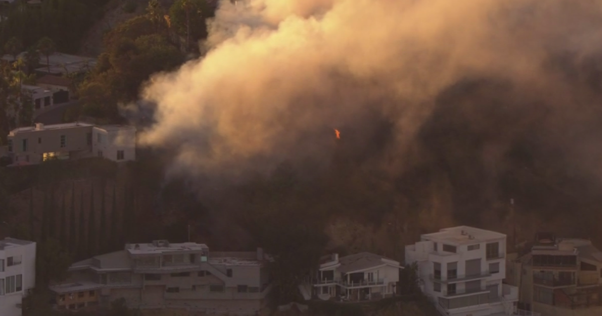 Brush fire extinguished after burning near homes in the Hollywood Hills ...