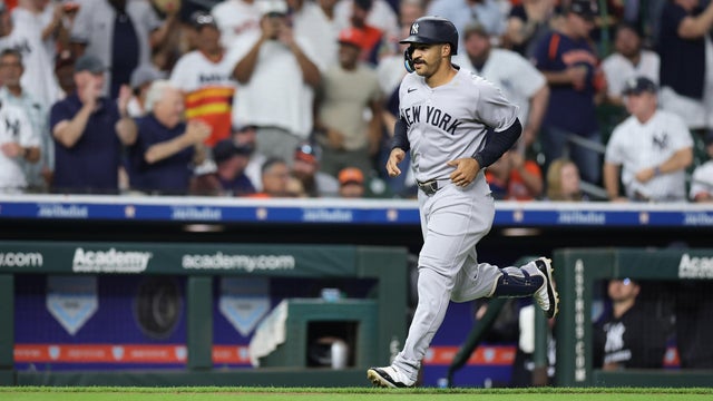 Trent Grisham #12 of the New York Yankees runs the bases after hitting a grand slam home run during the fifth inning against the Houston Astros at Daikin Park on September 02, 2025 in Houston, Texas. 