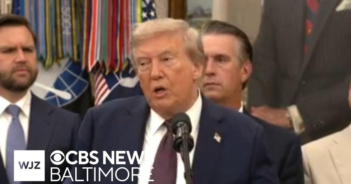 President Trump renews threat to send National Guard to Baltimore - CBS ...