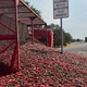 Yolo County freeway onramp blocked after truck overturns, spills chili peppers 