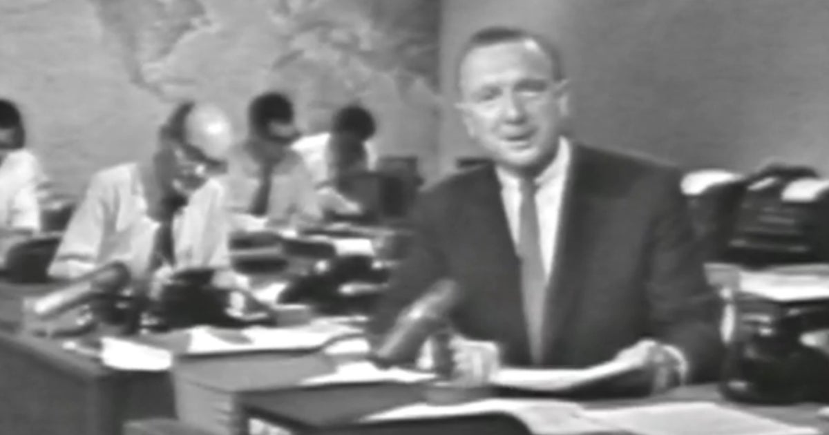 A look back at the first "CBS Evening News" broadcast on its 62nd anniversary