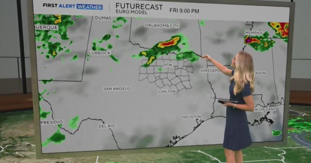 Hot and cloudy end of the work week ahead for North Texas - CBS Texas