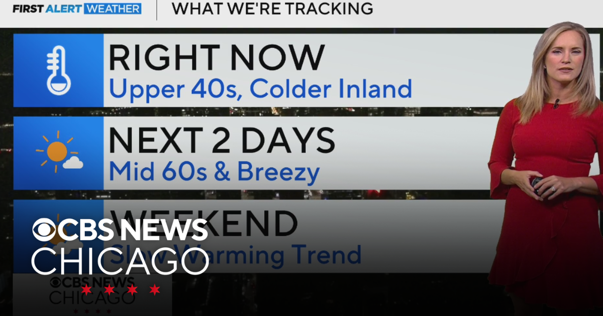 Highs in the upper 60s on Thursday - CBS Chicago