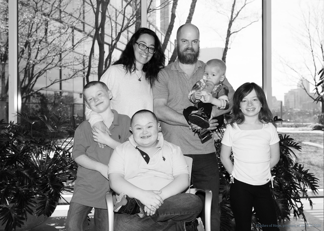 Emily Robichau and her family 