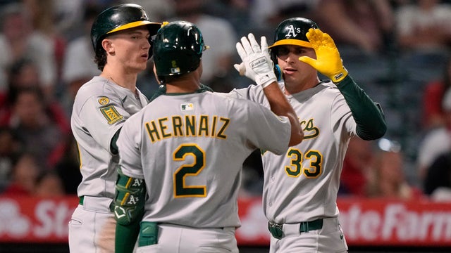 Athletics Angels Baseball 