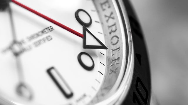 Rolex Explorer II Macro of GMT Hand 