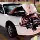 2 people hurt when car hits IDOT truck on Bishop Ford Freeway 