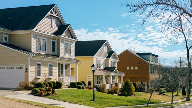 Row of Single Family Homes in Alexandria, Virginia 