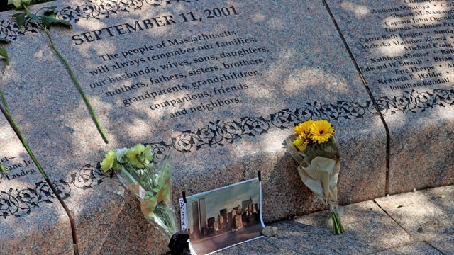 9/11 memorial at Boston Public Garden 