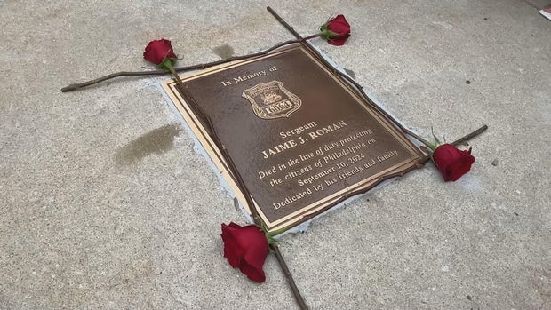 Fallen Philly officer Sgt. James Roman honored with plaque 
