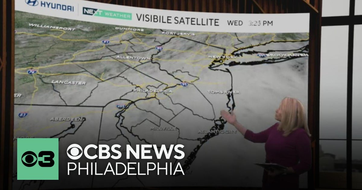 Mainly cloudy Wednesday night in Philadelphia region - CBS Philadelphia