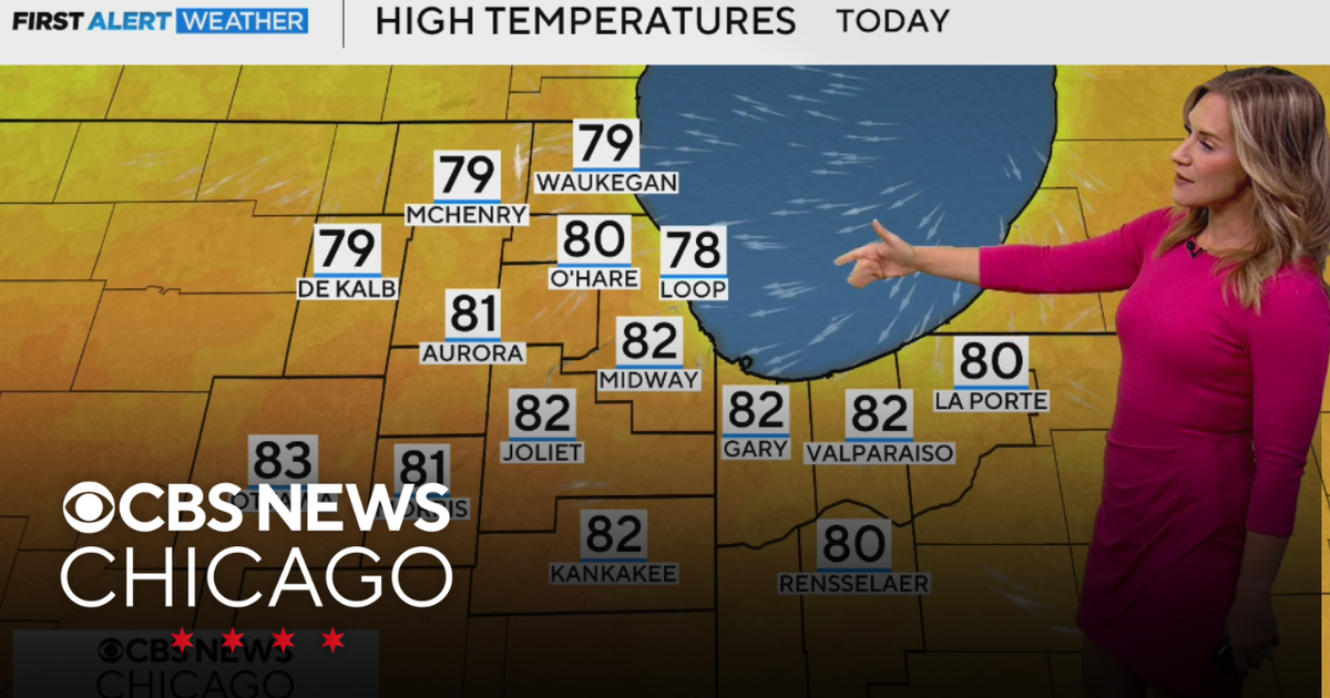 Highs return to the 80s on Wednesday - CBS Chicago