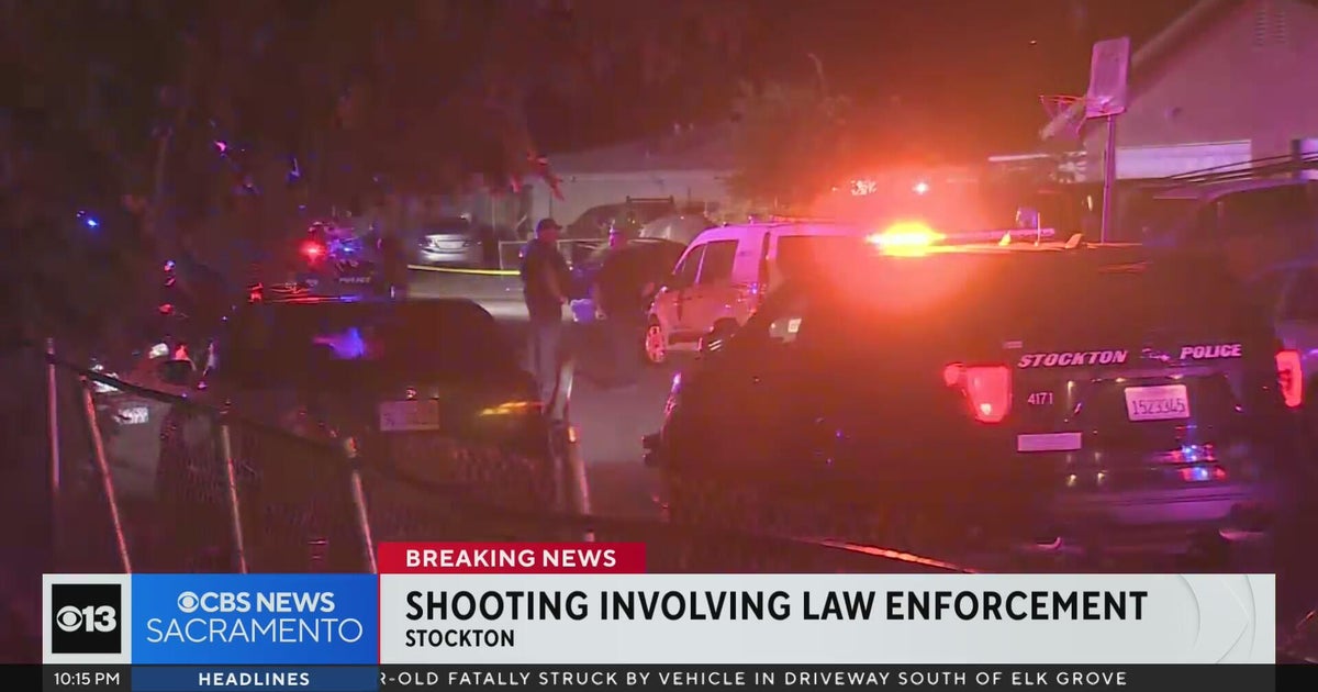 Suspect shot by officers after foot chase in Stockton - CBS Sacramento