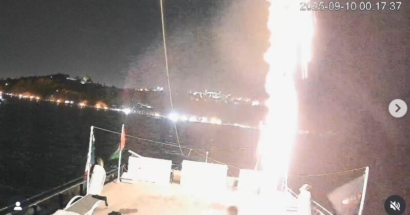 The second boat of Gaza Flotilla Aid is attacked by the Drone in Tunisia, the activist said