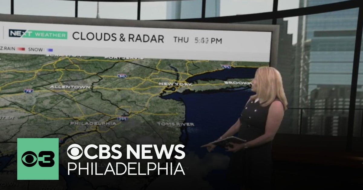 Mainly clear, comfortable Thursday night in Philadelphia region - CBS ...
