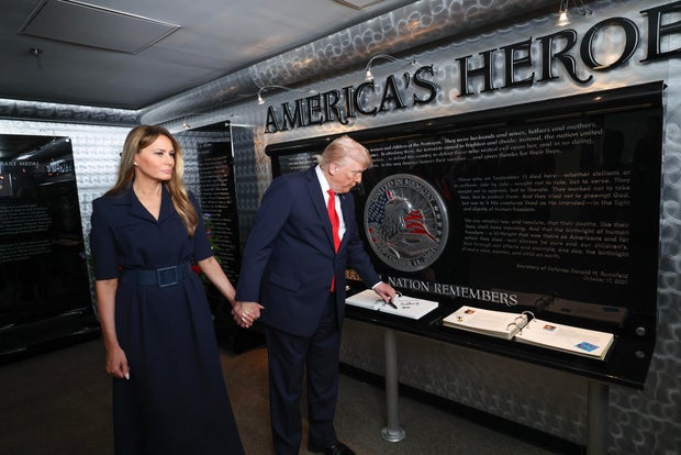 President Trump Attends Pentagon Ceremony On 24th Anniversary Of 9/11 