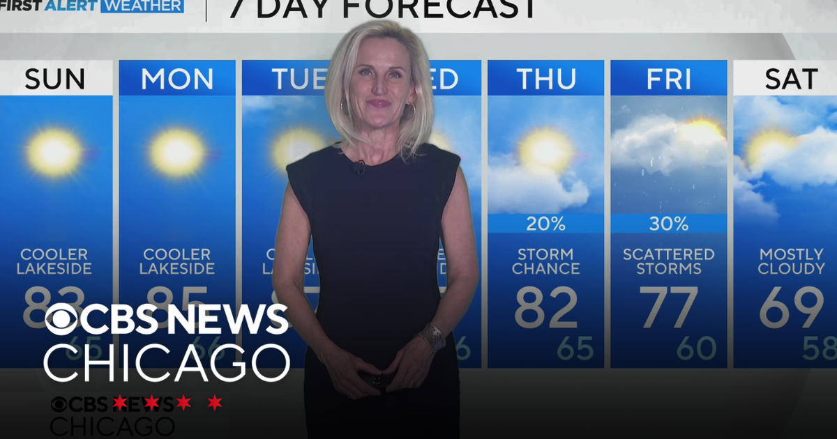 Highs in the 80s continue, cooler by the lake - CBS Chicago