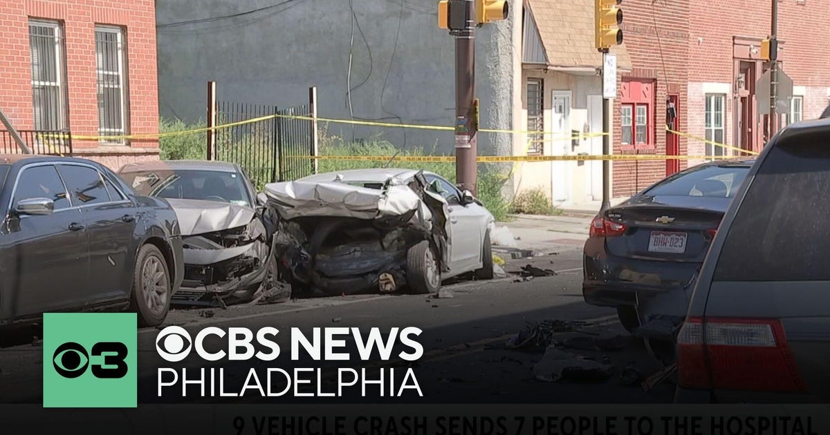 7 taken to hospital after 9-vehicle crash in Philadelphia's Kensington ...