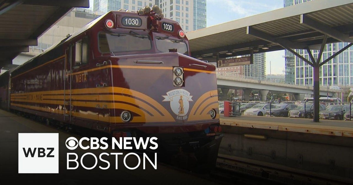 MBTA debuts refurbished Commuter Rail train honoring Boston and Maine ...