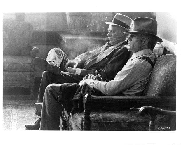 Richard Farnsworth And Robert Redford In 'The Natural' 