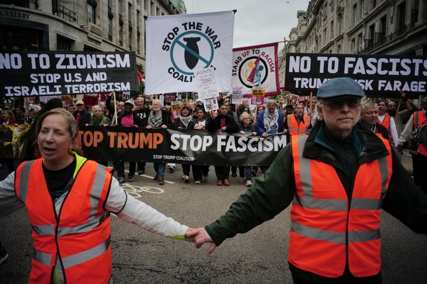 Amerikaanse president Donald Trump op staatsbezoek in het VK