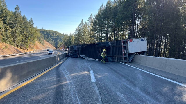 big rig crash i80 gold run chp 