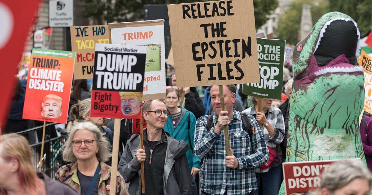 Thousands protest Trump's visit to U.K.