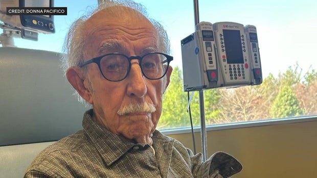 Teddy Grossi getting immunotherapy treatments