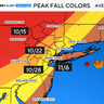 Map shows fall foliage forecast for New York and Tri-State Area 