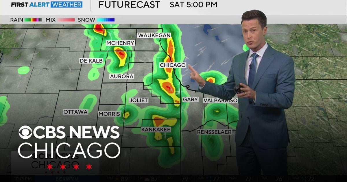 Periods of storms expected this weekend across Chicago area - CBS Chicago