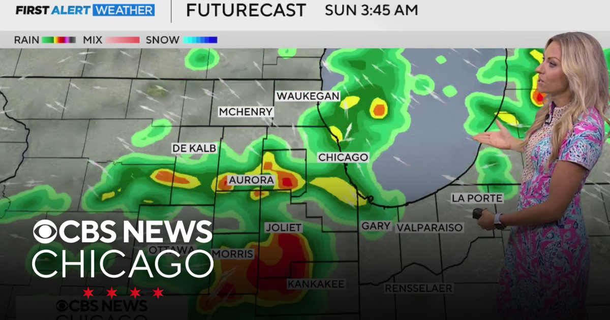 Friday night storm chances in Chicago - CBS Chicago