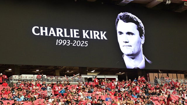 A moment of silence is held for Charlie Kirk 