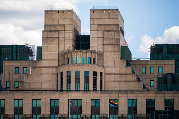 UK's MI6 Secret Intelligence Service Headquarters 
