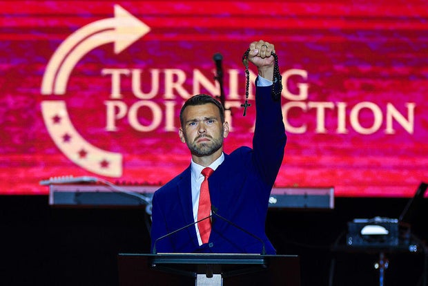 Memorial Service Held For Slain Conservative Activist Charlie Kirk At State Farm Stadium 
