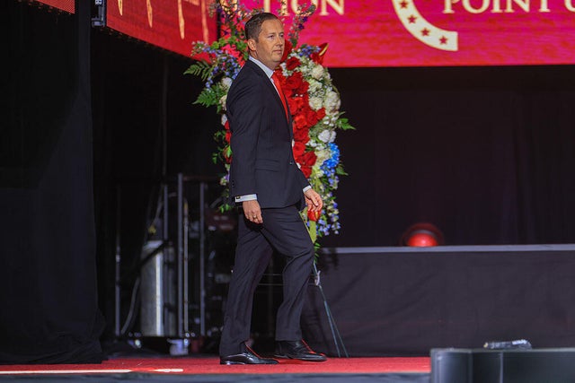 Memorial Service Held For Slain Conservative Activist Charlie Kirk At State Farm Stadium 