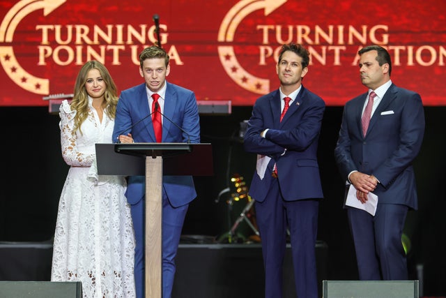 Memorial Service Held For Slain Conservative Activist Charlie Kirk At State Farm Stadium 