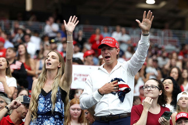 Memorial Service Held For Slain Conservative Activist Charlie Kirk At State Farm Stadium 