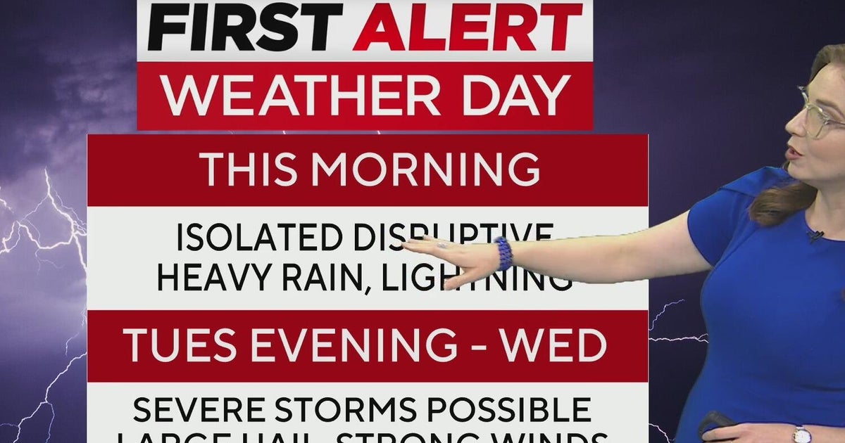 Heavy rain could impact the Monday morning commute in North Texas - CBS ...