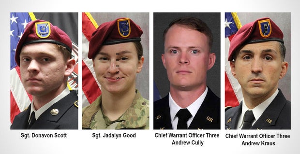 Photos of 4 U.S. Army service members killed in a Black Hawk helicopter crash 