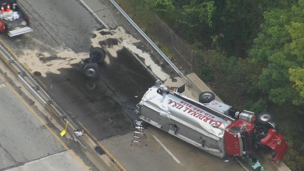 Route 1 tanker crash and fuel spill