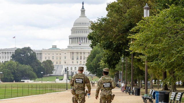 President Trump Visits Law Enforcement And National Guard During D.C. Crime Crackdown 