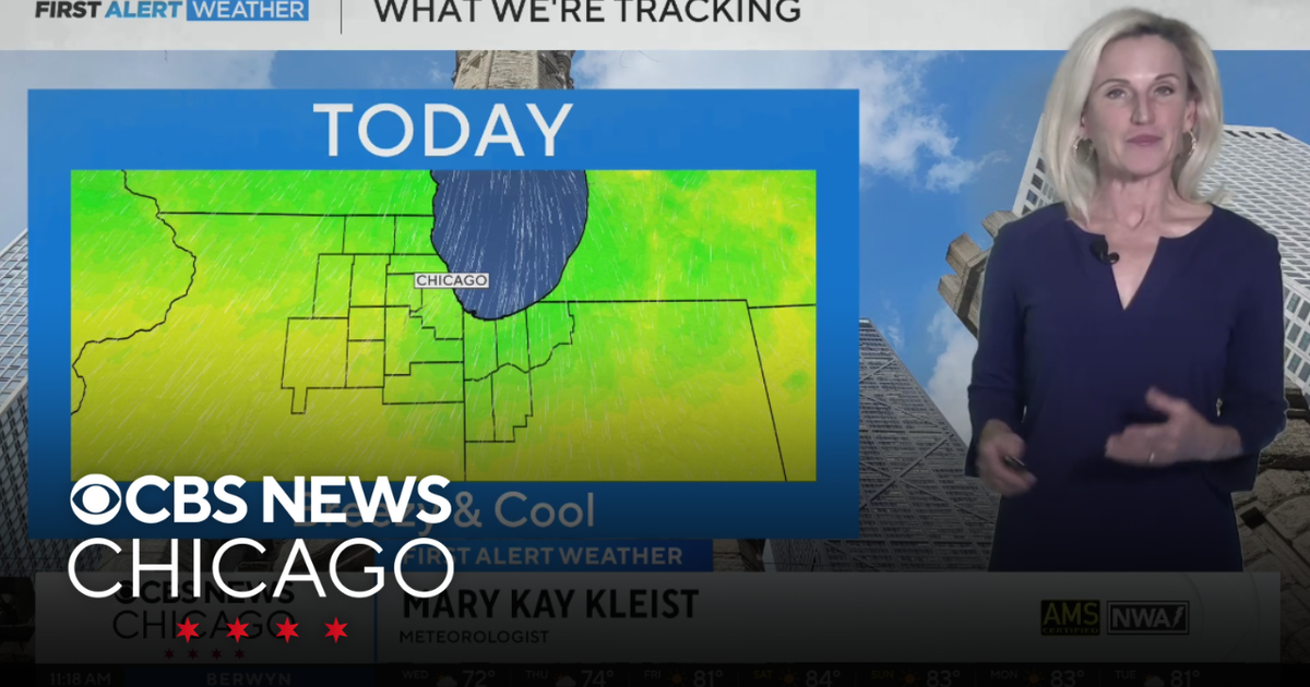 Breezy and cool for rest of Wednesday in Chicago - CBS Chicago