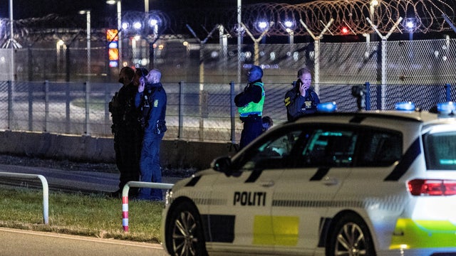 FILE PHOTO: Drone reports at Copenhagen Airport 
