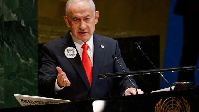Israeli Prime Minister Benjamin Netanyahu speaks during the 80th session of the United Nations General Assembly, Friday, Sept. 26, 2025, at U.N. headquarters. 