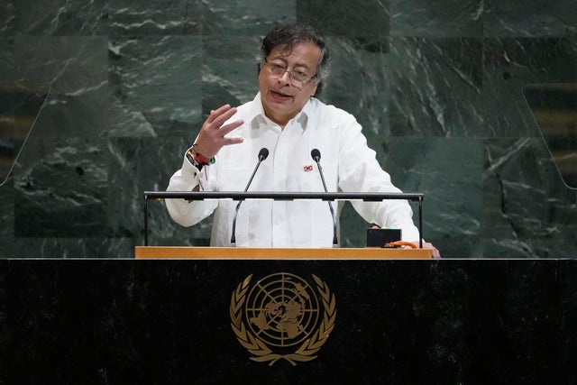President of Colombia Gustavo Petro at the U.N. 