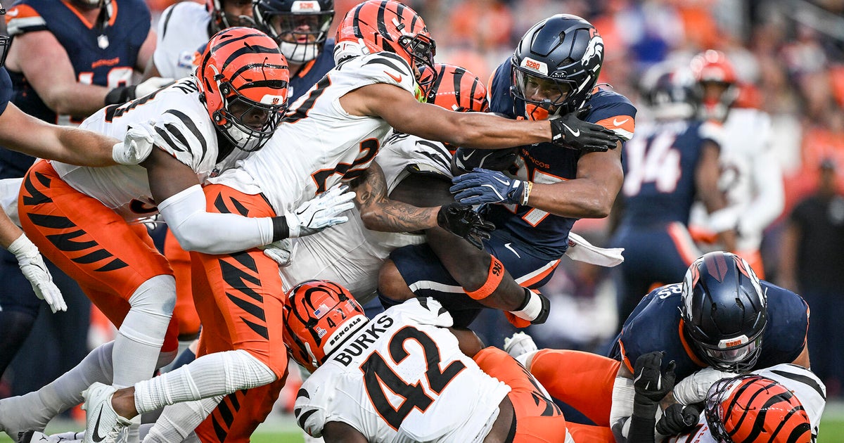 Denver Broncos snap 37-game 100-yard rusher drought with 28-3 win over Bengals