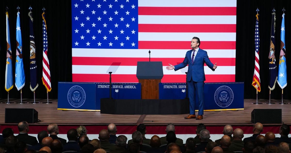 President Trump, Hegseth address senior military leaders in rare meeting